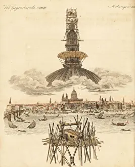 Crows Prints: Thomas Hornors hut above the dome of St