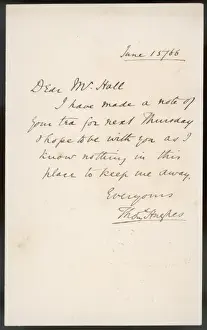 School Days Prints: Thomas Hughes / Letter