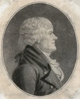 Thomas Jefferson, head-and-shoulders portrait, right profile