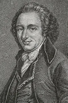 Enlightenment Prints: Thomas Paine (1737-1809). British-American author. Portrait