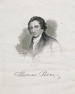 Thomas Paine, head-and-shoulders portrait, facing slightly l Thomas Paine, head-and-shoulders portrait, facing slightly l