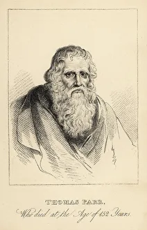 Memoirs And Anecdotes Prints: Thomas Parr, famous aged man of Shrophire, 1483-1635
