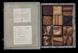 Black Background Collection: Thomas Sopwiths Geological Model Set