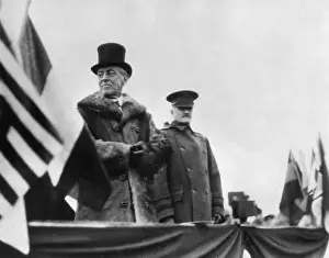 Thomas Woodrow Wilson and General Pershing, France