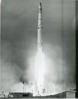 Thor-Agena rocket is launched from Vandenberg Air Force Base