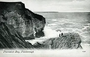 Thornwick Bay - Flamborough, East Riding of Yorkshire. Date: circa 1909