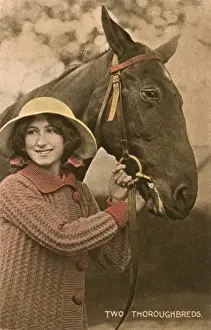 Affection Prints: Two Thoroughbreds - a little girl and her favourite horse