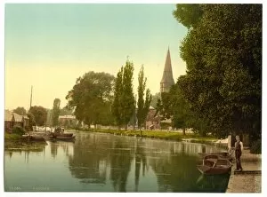 Thorpe Gallery: Thorpe, church and river, Norwich, England