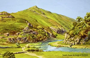 Ernest Prints: Thorpe Cloud, entrance to Dovedale, Derbyshire