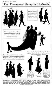 Humourous Prints: The Threatened Slump in Husbands: post WW1 polgamy imagined