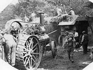 Threshing at New Moat, Pembrokeshire, South Wales