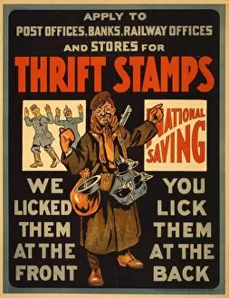 Thrift Collection: Thrift stamps. We licked them at the front, you lick them at