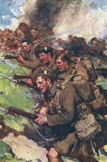A thrilling charge, WWI by Cyrus Cuneo