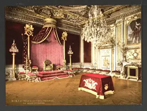 Fontainebleau Prints: The throne room, Fontainebleau Palace, France