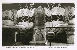Evans Prints: Throne Room - Palace of Minos, Knossos, Crete