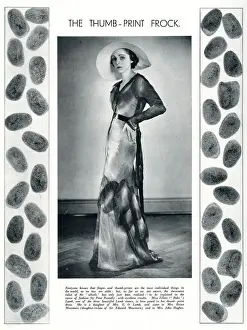 The Thumb print frock by Peter Russell
