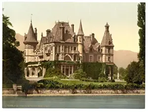 Thun Prints: Thun, Shadau Castle, Bernese Oberland, Switzerland