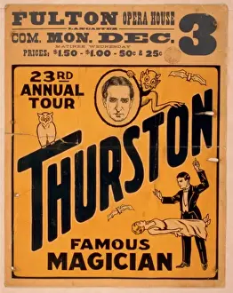 Thurston Prints: Thurston, famous magician 23rd annual tour