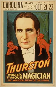 Thurston, worlds famous magician the wonder show of the ear