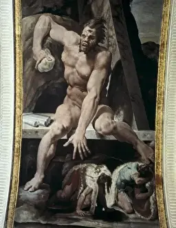 Emilia Prints: TIBALDI, Pellegrino (1527-1596). Escaping from