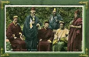 Tibet Prints: Tibetan Lamas in Darjeeling, India