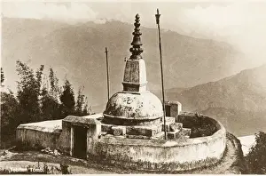 Chorten Prints: Tibetan Stupa