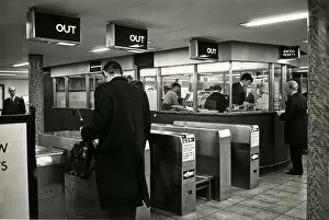 Images Dated 12th July 2017: Ticket Barriers 1960S