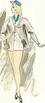 Dressmaking Prints: Ticket Collector - Murrays Cabaret Club costume design