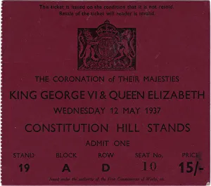 Constitutional Prints: Ticket to The Constitutional Hill Stands