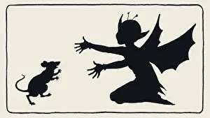 Tickety Tock - Silhouette illustration