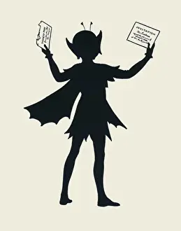 Tickety Tock - Silhouette illustration