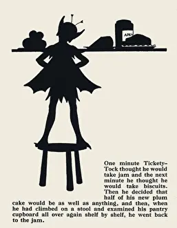 Tickety Tock - Silhouette illustration