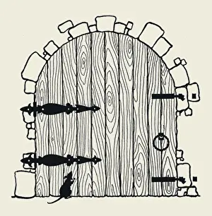 Tickety Tock - Silhouette illustration