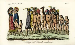 1801 Collection: Ticuna people celebrating a birth