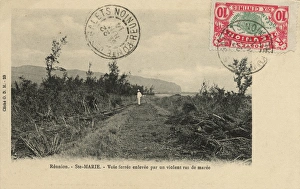 Images Dated 30th December 2015: Tide damage, Sainte-Marie - Island of Reunion - Indian Ocean