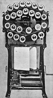 Images Dated 30th March 2004: Tide predicting machine: back view