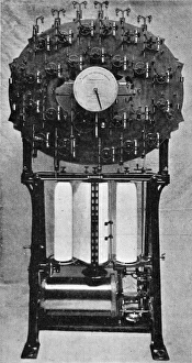 Images Dated 30th March 2004: Tide predicting machine: front view