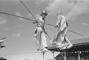 Tight Rope Prints: Tightrope performers at 4-H Club fair, Cimarron, Kansas