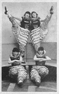 Tiller Prints: The Tiller Girls rehearsing July 1925 Date: 1925