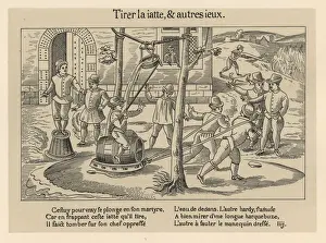 Tilting Prints: Tilting at a basin (tirer la jatte) while