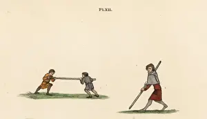 Tilting Prints: Tilting game, 14th century