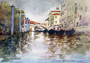 Menpes Gallery: Timber boats from shores of the Adriatic - Venice, Italy