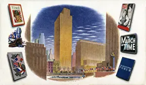 Rockefeller Prints: The Time Life Fortune Building - Infomation Center