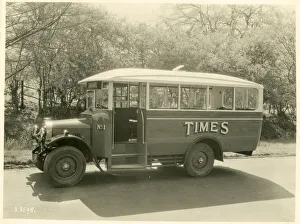 Thornycroft Prints: Times advertising bus