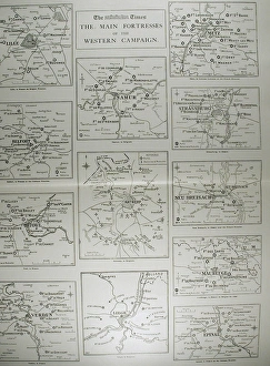 Images Dated 29th May 2007: Times War Atlas - WWI maps