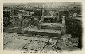 Paving Collection: Timgad, Algeria - public latrines in Roman ruins
