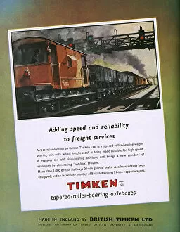 Adverts Gallery: Timken tapered roller bearing axleboxes - train