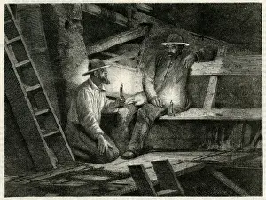 TIN MINERS RESTING / 1880