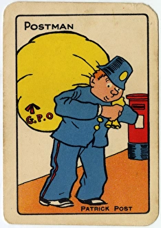 Images Dated 15th April 2016: Tinker, Tailor playing card - Postman