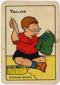 Images Dated 15th April 2016: Tinker, Tailor playing card - Tailor